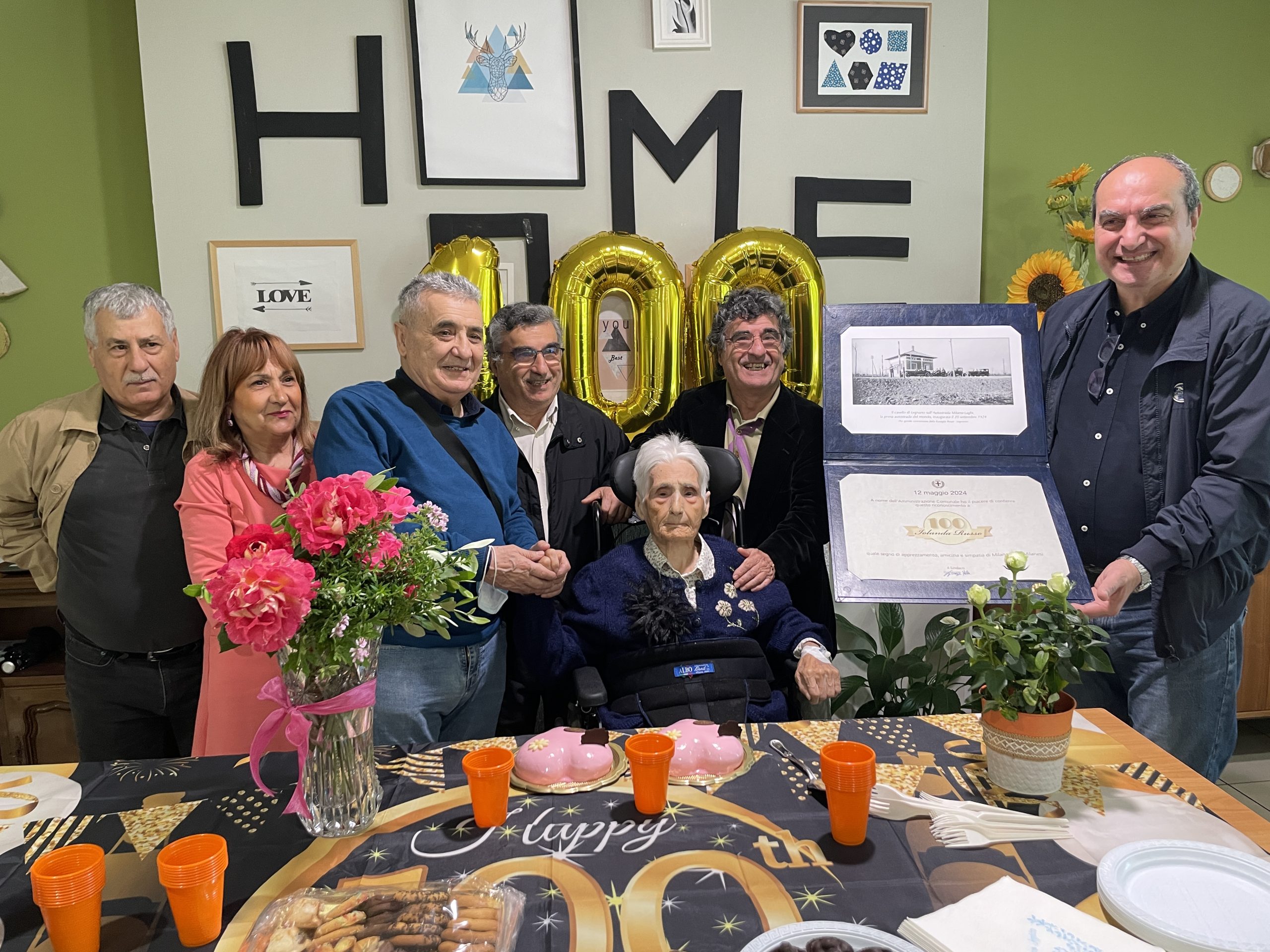 Una vita di dedizione premiata con l’Ambrogino d’Oro: il centenario di Iolanda Russo a RSA Mater Gratiae