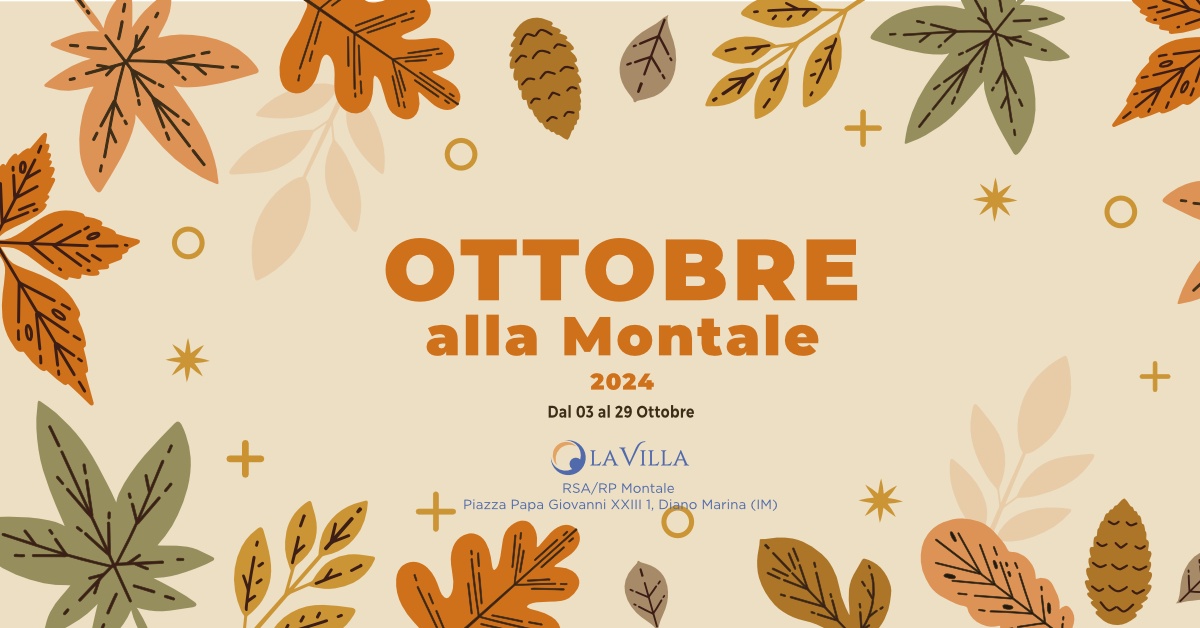 Ottobre alla Montale: gli eventi di RSA/RP Montale