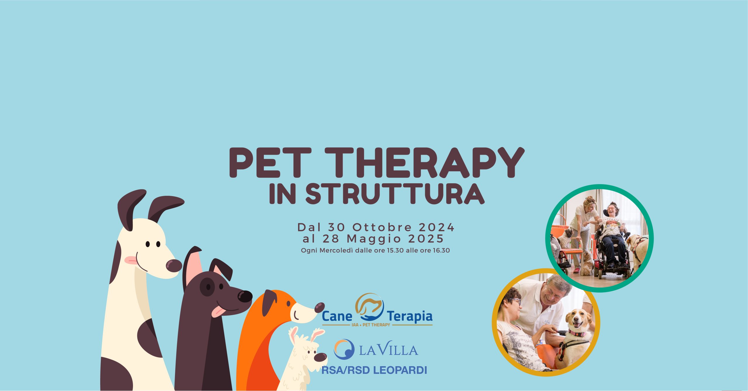 Progetto di Pet-Therapy alla RSA/RSD Leopardi di Villastanza di Parabiago