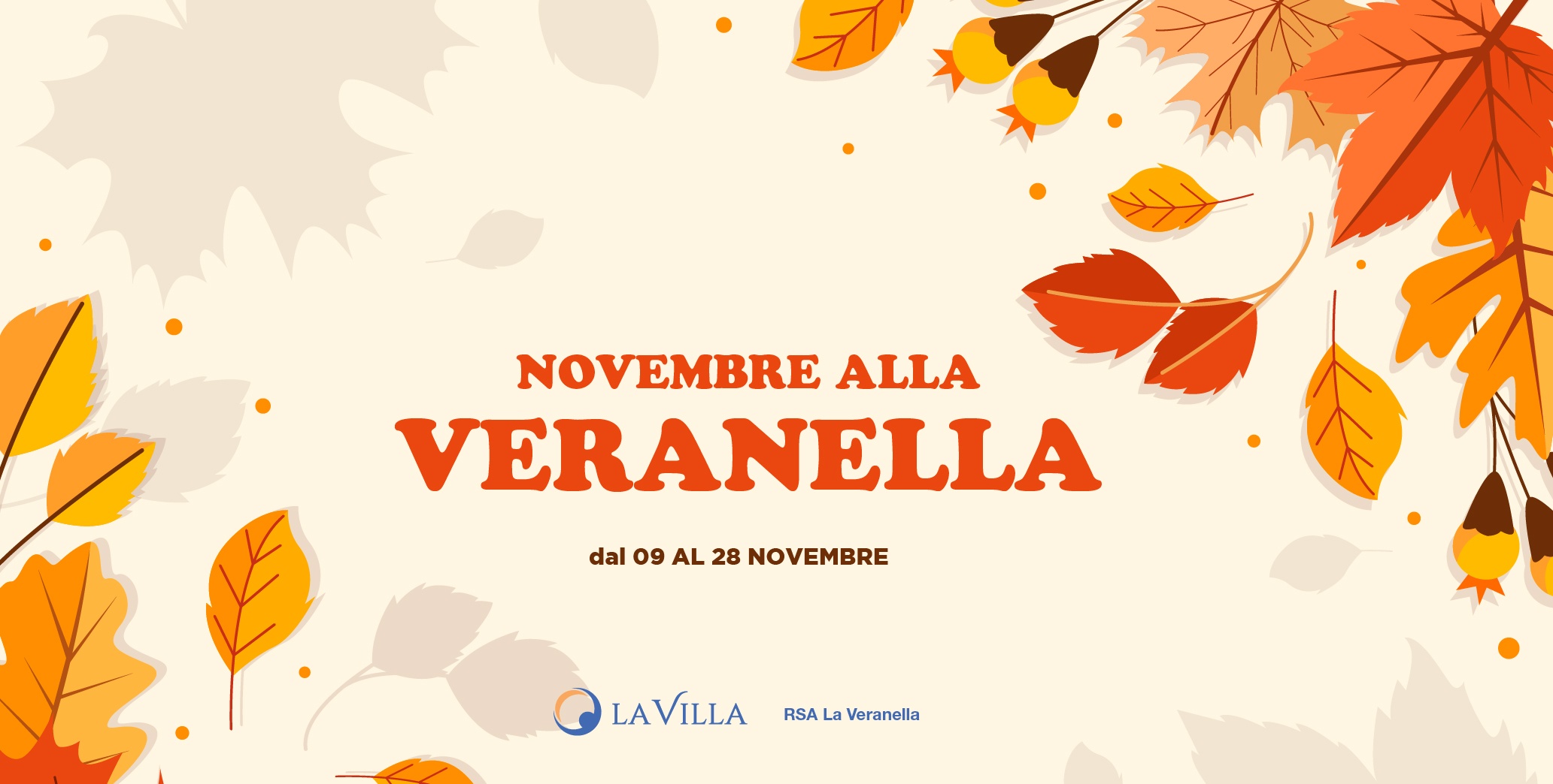 Il calendario eventi di novembre a RSA La Veranella