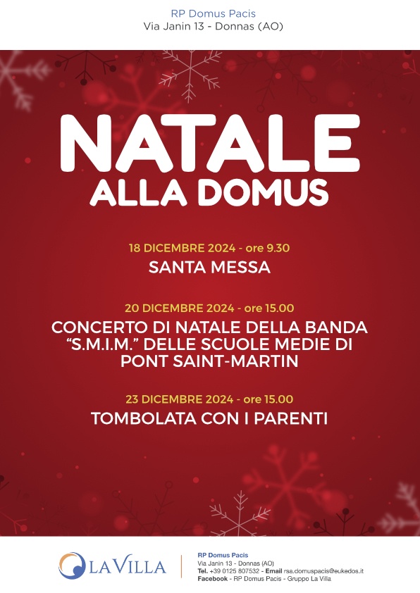 natale 2024 domus pacis locandina