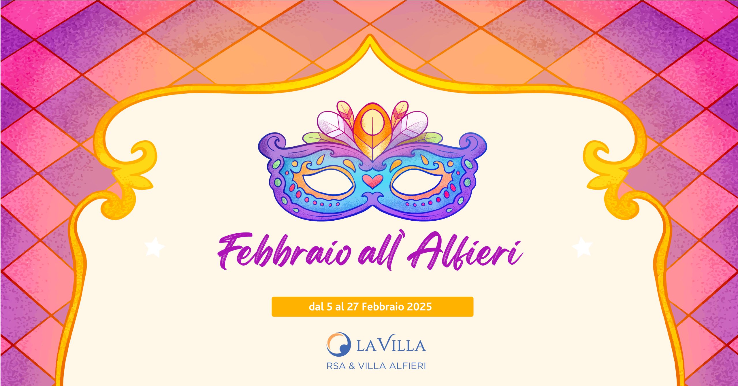 Il calendario eventi di febbraio 2025 a RSA & Villa Alfieri