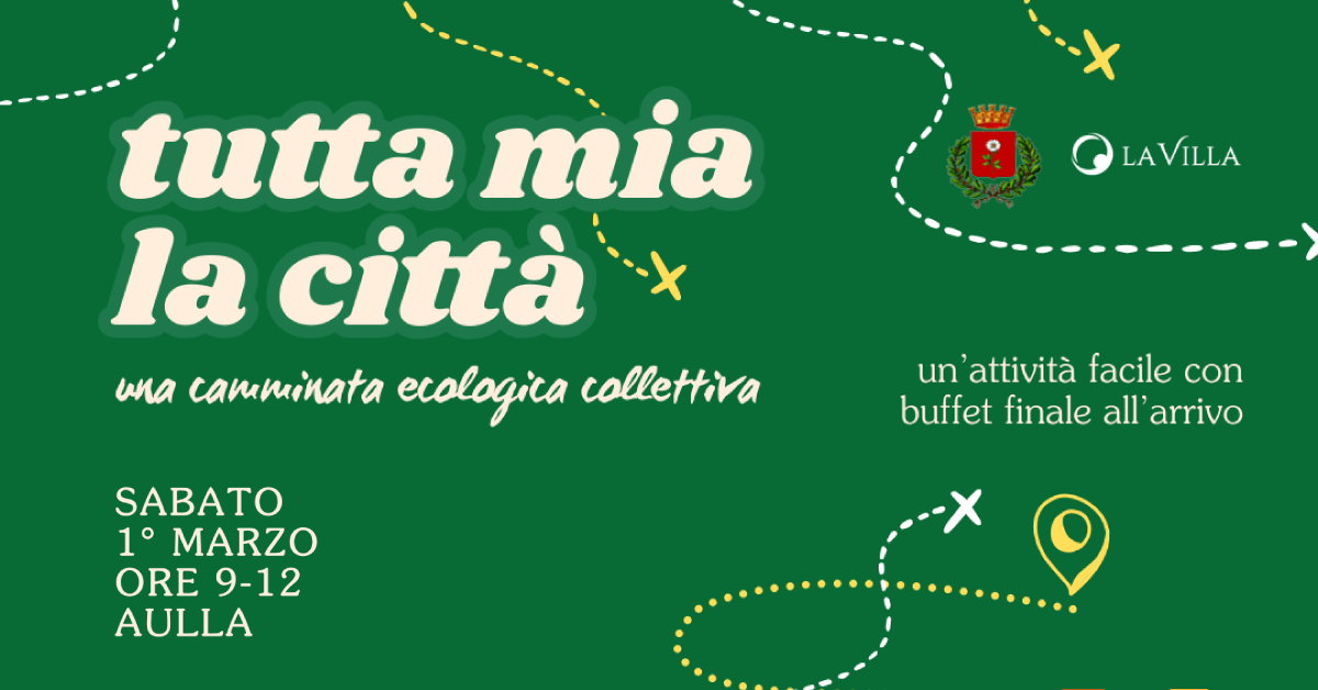 “Tutta mia la città”: gli Ospiti di RSA Michelangelo e i cittadini di Aulla insieme per una passeggiata ecologica